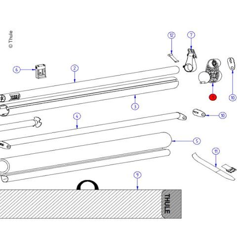 Rol.Tube End Cap Windscre