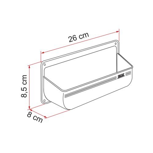 Pocket tray M - white