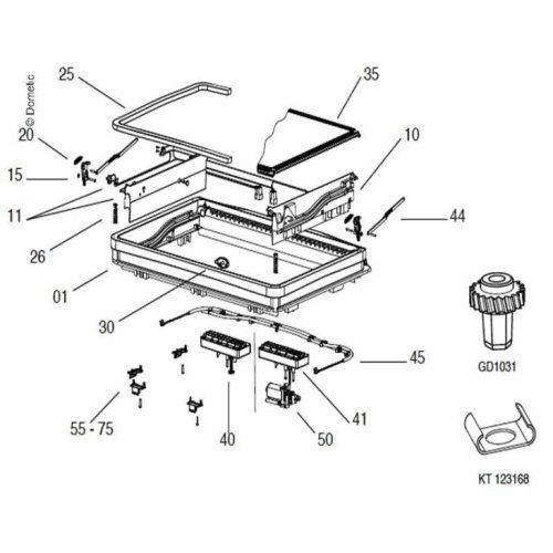 Gearbox crank drive for Midi-Heki